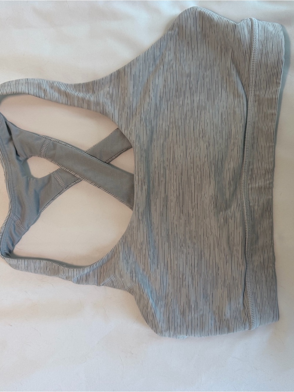 Women’s Grey Lululemon Strappy Sports Bra - Comfortable Support